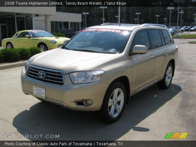 2008 Toyota Highlander Limited in Sandy Beach Metallic