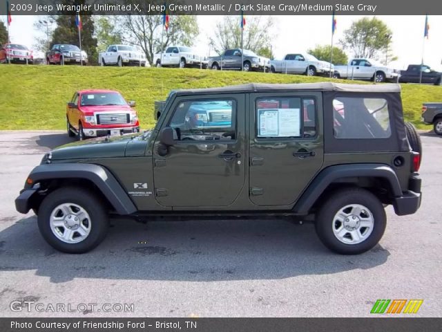 2009 Jeep Wrangler Unlimited X in Jeep Green Metallic