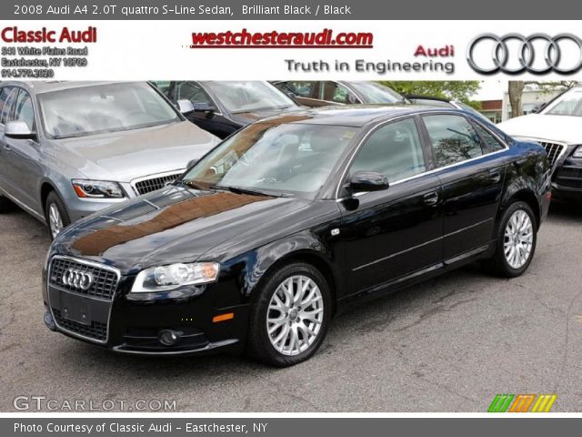 2008 Audi A4 2.0T quattro S-Line Sedan in Brilliant Black