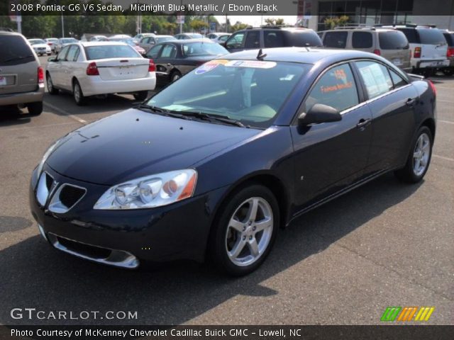 2008 Pontiac G6 V6 Sedan in Midnight Blue Metallic