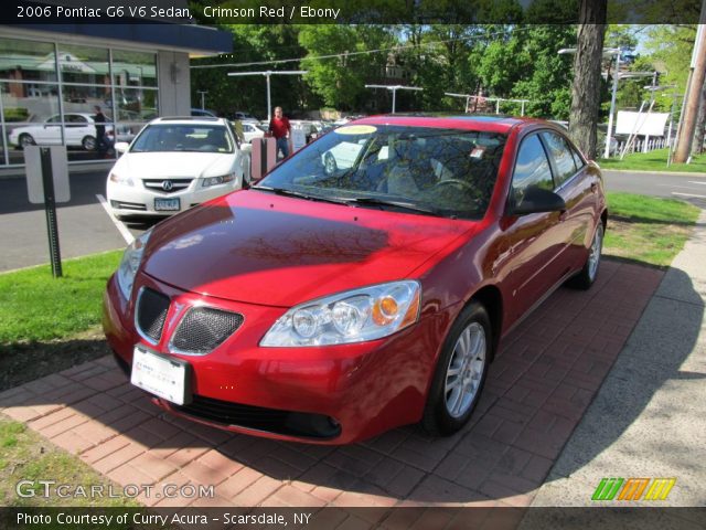 2006 Pontiac G6 V6 Sedan in Crimson Red