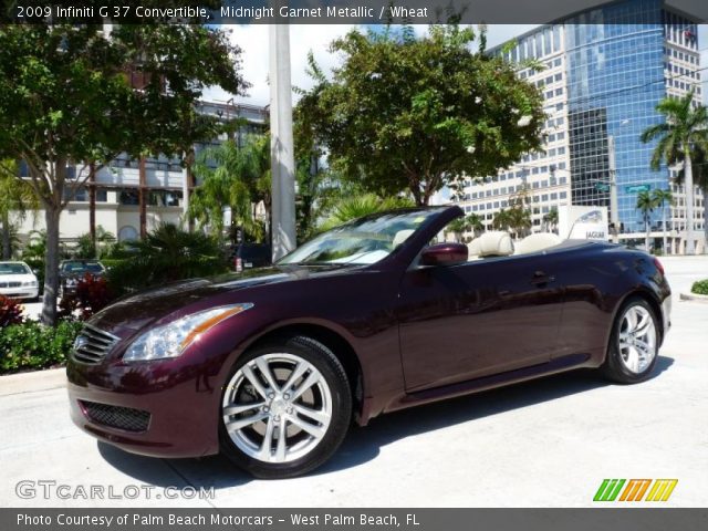 2009 Infiniti G 37 Convertible in Midnight Garnet Metallic