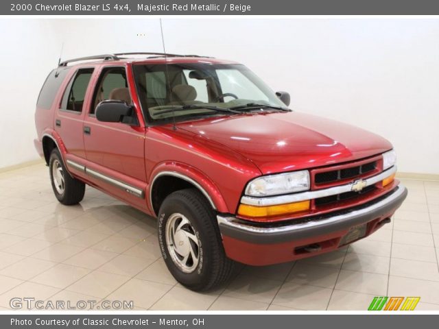 2000 Chevrolet Blazer LS 4x4 in Majestic Red Metallic