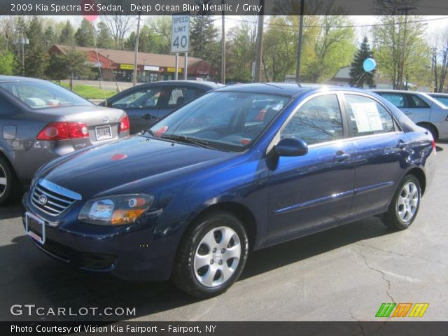 2009 Kia Spectra EX Sedan in Deep Ocean Blue Metallic