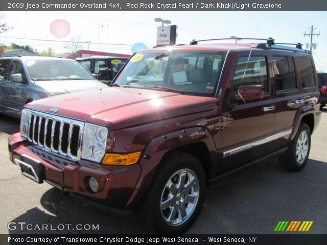 2009 Jeep Commander Overland 4x4 in Red Rock Crystal Pearl