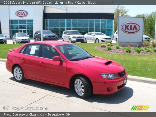 2008 Subaru Impreza WRX Sedan in Lightning Red