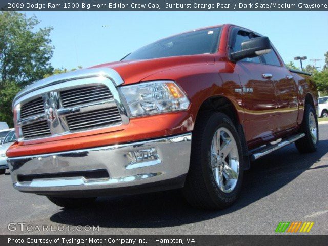 2009 Dodge Ram 1500 Big Horn Edition Crew Cab in Sunburst Orange Pearl