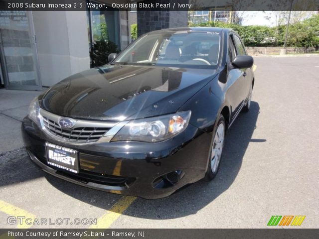 2008 Subaru Impreza 2.5i Wagon in Obsidian Black Pearl