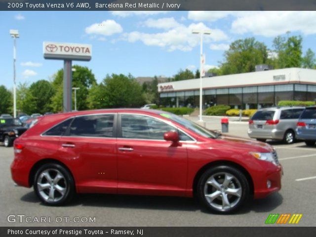 2009 Toyota Venza V6 AWD in Barcelona Red Metallic