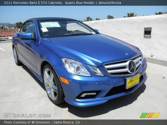 2011 Mercedes-Benz E 550 Cabriolet in Quartz Blue Metallic