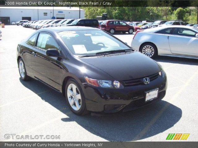 2008 Honda Civic EX Coupe in Nighthawk Black Pearl