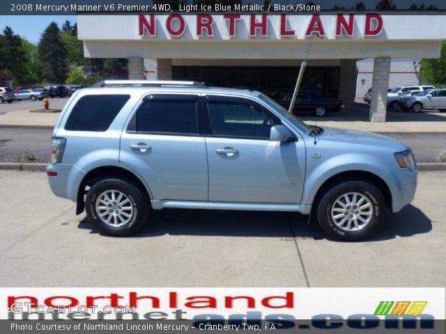 2008 Mercury Mariner V6 Premier 4WD in Light Ice Blue Metallic