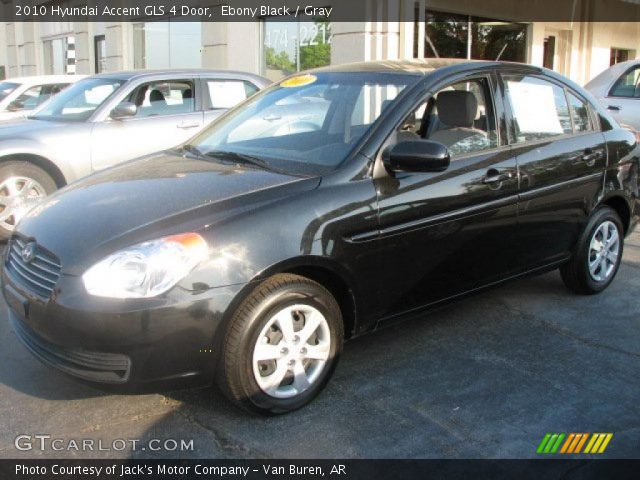 2010 Hyundai Accent GLS 4 Door in Ebony Black