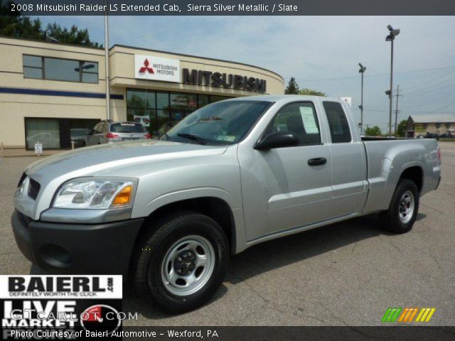 2008 Mitsubishi Raider LS Extended Cab in Sierra Silver Metallic