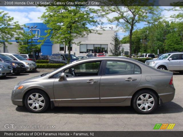 2008 Honda Civic LX Sedan in Galaxy Gray Metallic