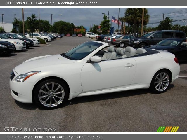 2010 Infiniti G 37 Convertible in Moonlight White