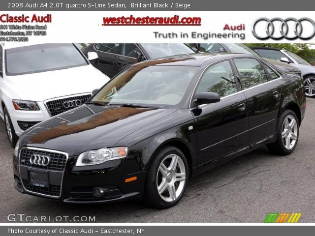 2008 Audi A4 2.0T quattro S-Line Sedan in Brilliant Black