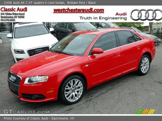 2008 Audi A4 2.0T quattro S-Line Sedan in Brilliant Red
