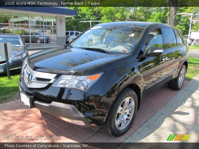 2008 Acura MDX Technology in Formal Black