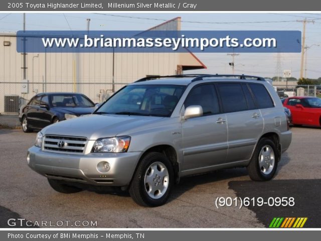 2005 Toyota Highlander Limited in Millenium Silver Metallic