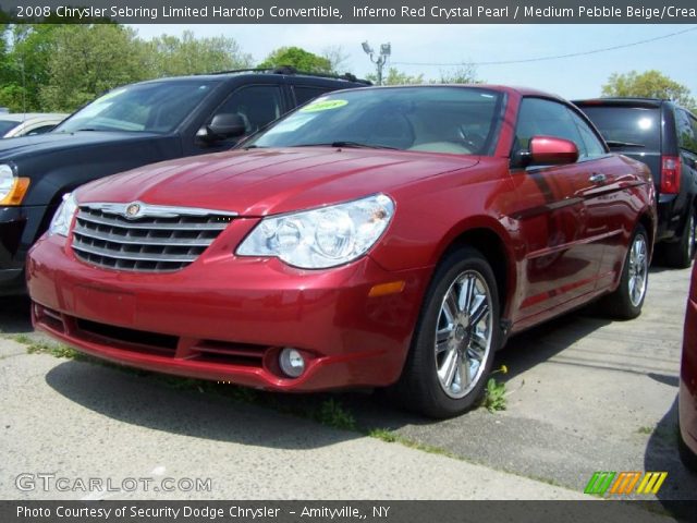 2008 Chrysler Sebring Limited Hardtop Convertible in Inferno Red Crystal Pearl