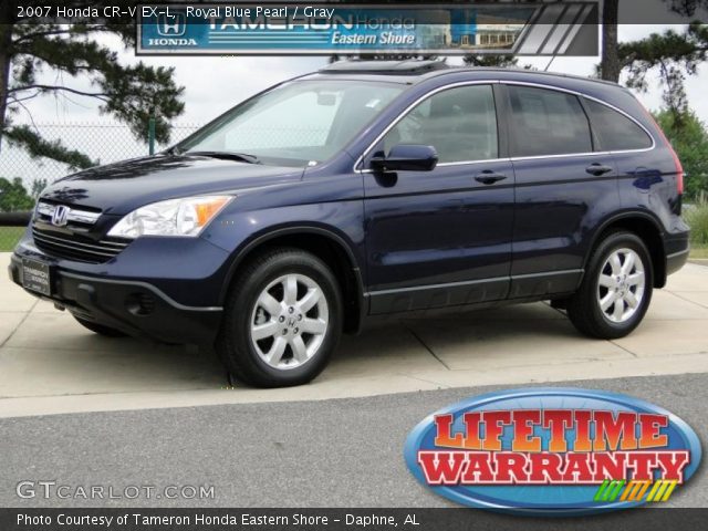 2007 Honda CR-V EX-L in Royal Blue Pearl