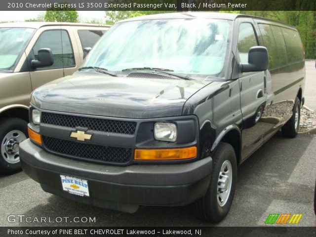 2010 Chevrolet Express LS 3500 Extended Passenger Van in Black