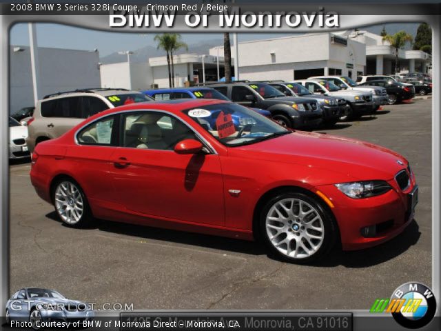 2008 BMW 3 Series 328i Coupe in Crimson Red