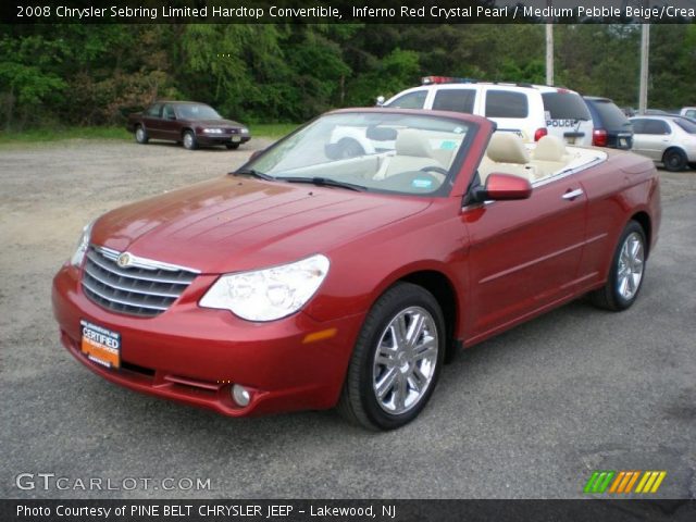 2008 Chrysler Sebring Limited Hardtop Convertible in Inferno Red Crystal Pearl