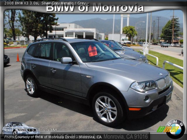 2008 BMW X3 3.0si in Silver Grey Metallic