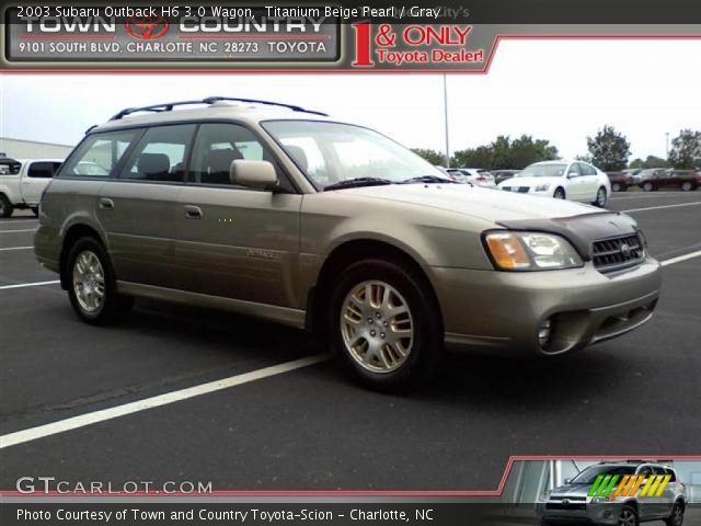 2003 Subaru Outback H6 3.0 Wagon in Titanium Beige Pearl