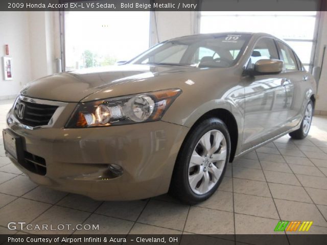 2009 Honda Accord EX-L V6 Sedan in Bold Beige Metallic