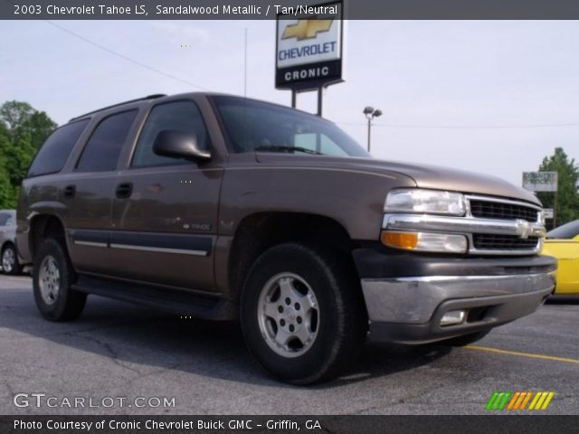 2003 Chevrolet Tahoe LS in Sandalwood Metallic
