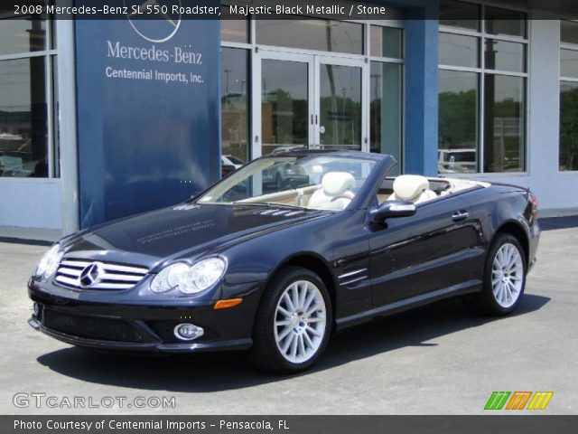 2008 Mercedes-Benz SL 550 Roadster in Majestic Black Metallic