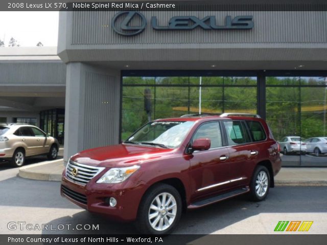 2008 Lexus LX 570 in Noble Spinel Red Mica