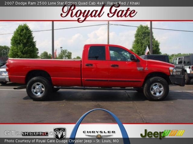 2007 Dodge Ram 2500 Lone Star Edition Quad Cab 4x4 in Flame Red