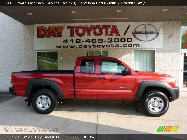 2011 Toyota Tacoma V6 Access Cab 4x4 in Barcelona Red Metallic