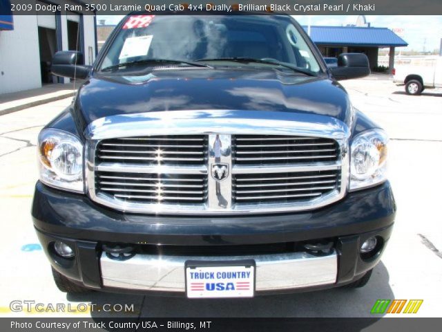 2009 Dodge Ram 3500 Laramie Quad Cab 4x4 Dually in Brilliant Black Crystal Pearl