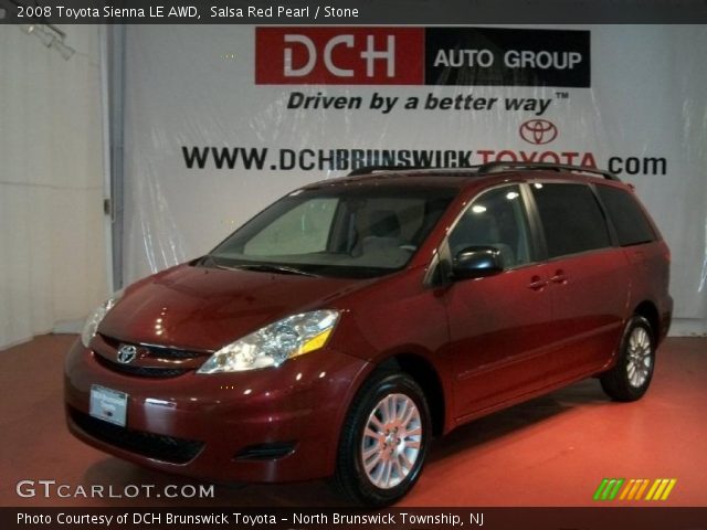2008 Toyota Sienna LE AWD in Salsa Red Pearl