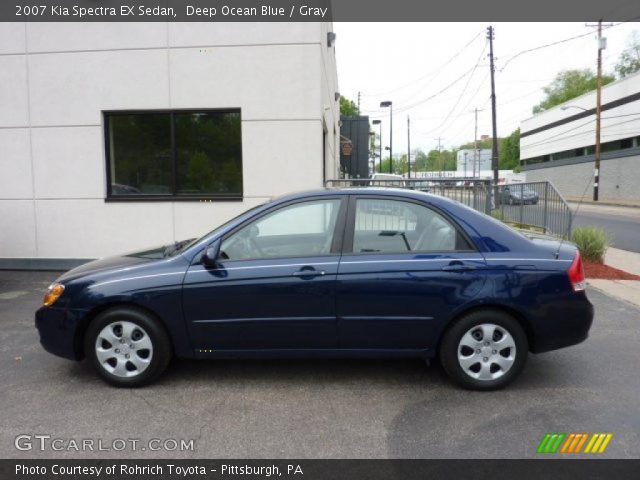 2007 Kia Spectra EX Sedan in Deep Ocean Blue