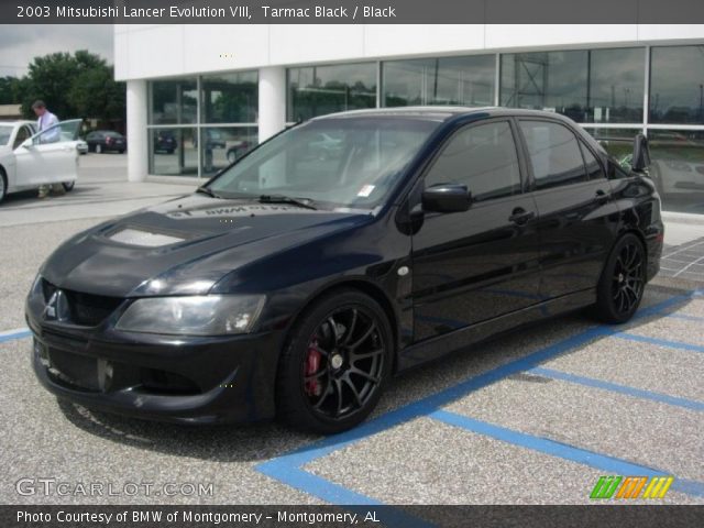 Tarmac Black 2003 Mitsubishi Lancer Evolution Viii Black