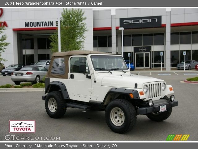 2001 Jeep Wrangler Sahara 4x4 in Stone White
