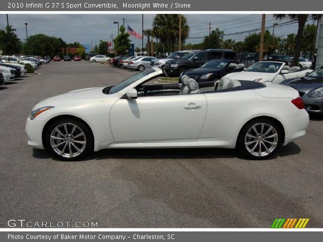2010 Infiniti G 37 S Sport Convertible in Moonlight White
