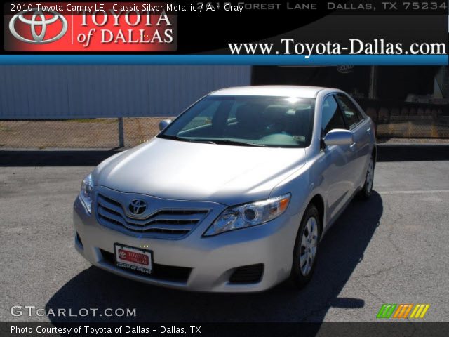 2010 Toyota Camry LE in Classic Silver Metallic