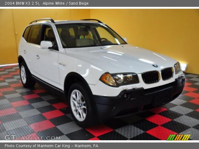 2004 BMW X3 2.5i in Alpine White