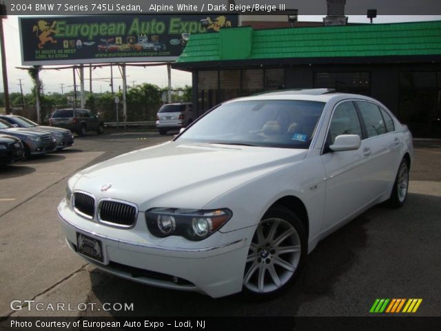 2004 BMW 7 Series 745Li Sedan in Alpine White