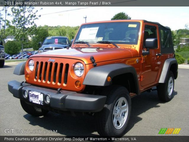 2011 Jeep Wrangler Rubicon 4x4 in Mango Tango Pearl