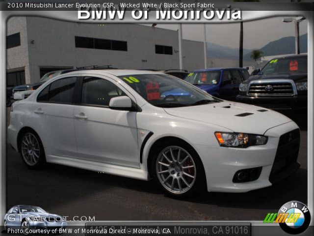 2010 Mitsubishi Lancer Evolution GSR in Wicked White