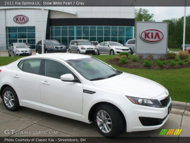 2011 Kia Optima LX in Snow White Pearl