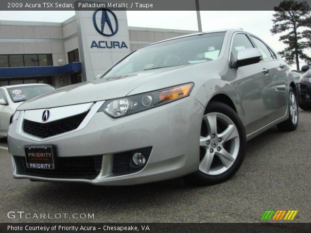 2009 Acura TSX Sedan in Palladium Metallic